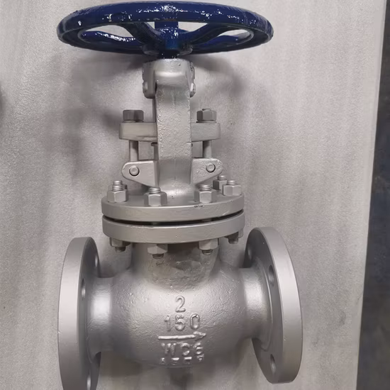 Robinet à soupape en acier moulé API DN 50 à DN 600 Vanne à soupape droite à bride manuelle en fonte